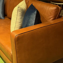 Load image into Gallery viewer, 25142 Genuine Leather Couch