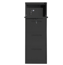 Load image into Gallery viewer, M-62 Vertical 4-Drawer with Safe Vault & Keys Manual-combination keylock Steel Filing Cabinet (Black, White)