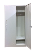 Load image into Gallery viewer, M-74 2 Door Steel Clothes Locker with Top & Bottom Shelf Cabinet