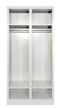Load image into Gallery viewer, M-74 2 Door Steel Clothes Locker with Top & Bottom Shelf Cabinet