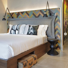 Load image into Gallery viewer, Kabel Pillow Headboard Bed Frame