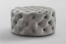 Load image into Gallery viewer, Tufty Round Ottoman