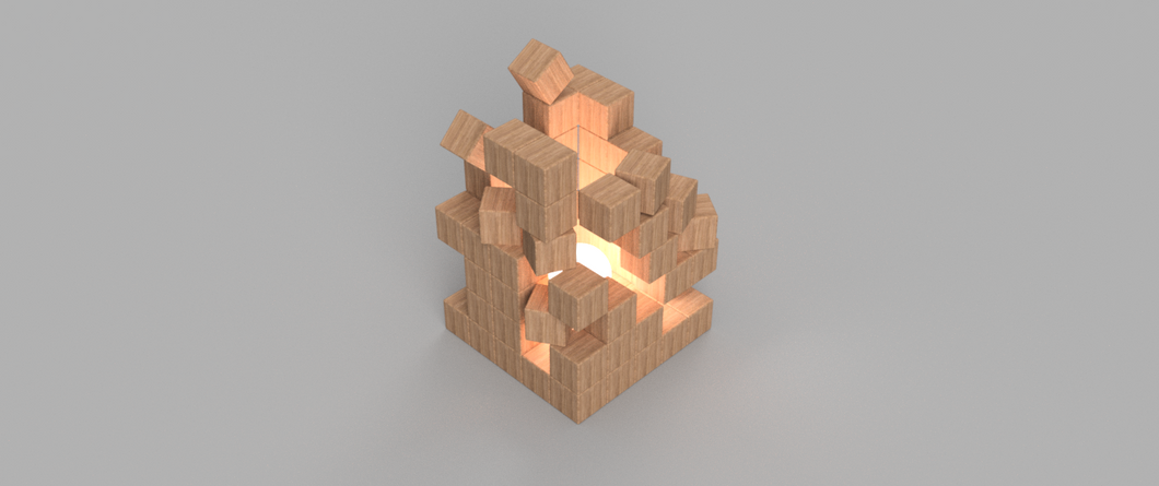 StackLight Wooden Lamp