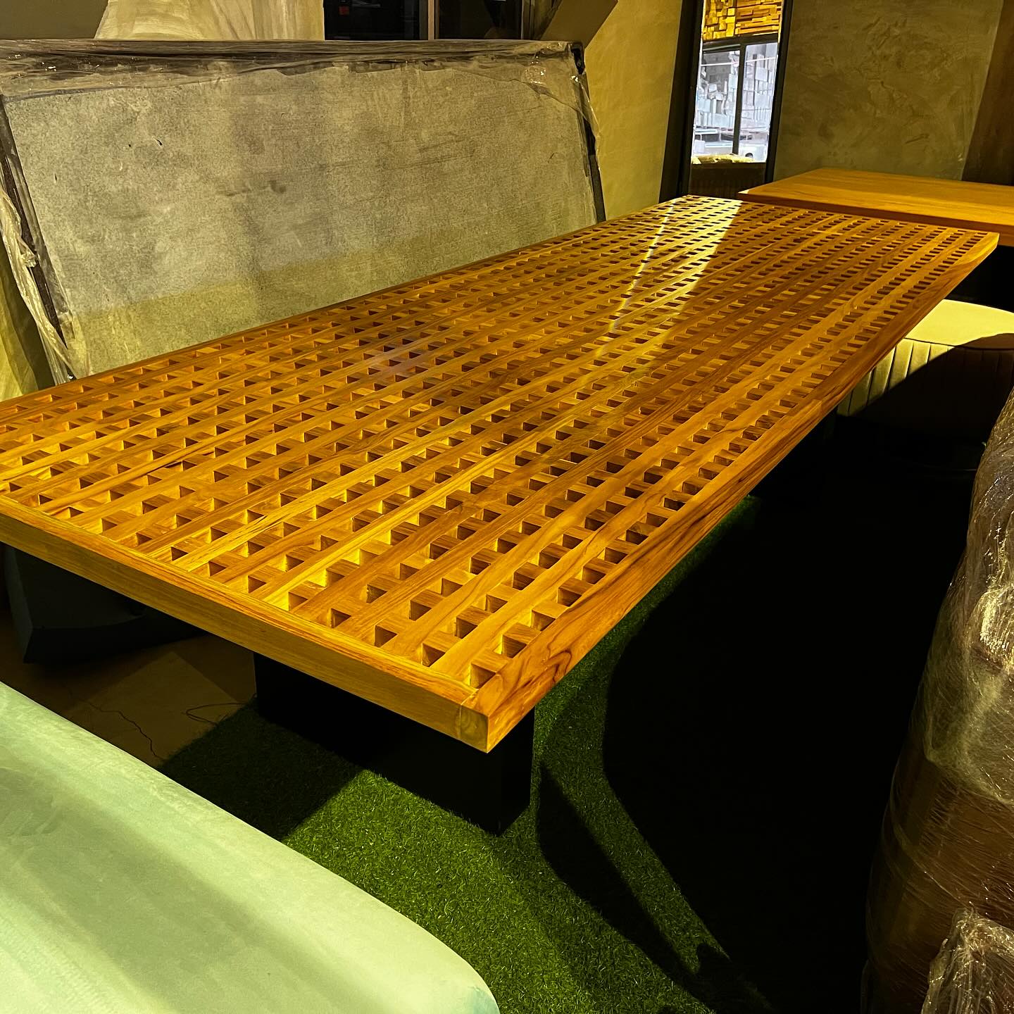 23201 Teak Boxes Table – Dedipo Furniture Depot