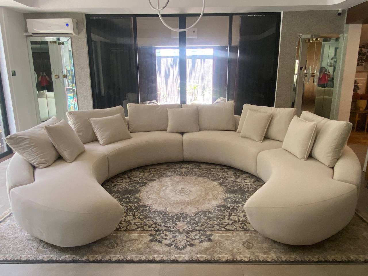 Modular Rounded Couches 23267 Circular Modular Couch – Dedipo Furniture Depot