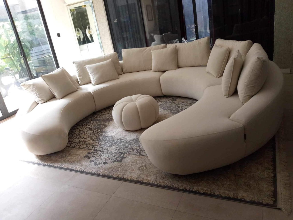 Modular Rounded Couches 23267 Circular Modular Couch – Dedipo Furniture Depot