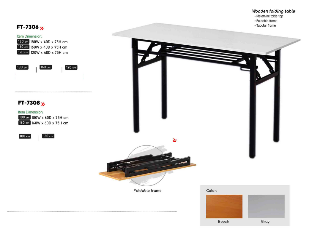 GD FT-7306FT-7308 Training Table