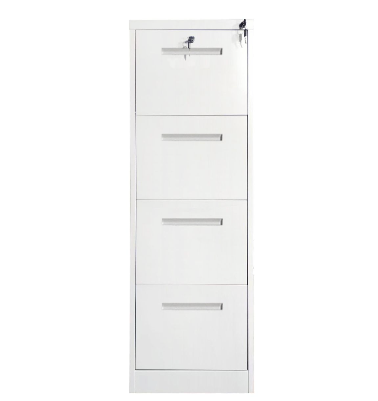 Load image into Gallery viewer, M-62 Vertical 4-Drawer with Safe Vault & Keys Manual-combination keylock Steel Filing Cabinet (Black, White)